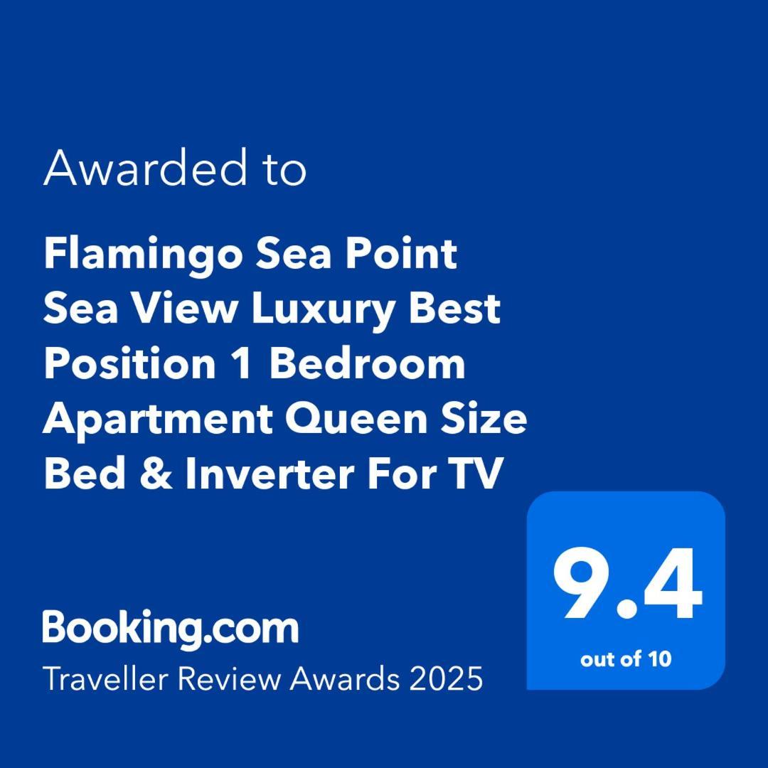 Flamingo Sea Point Sea View Luxury Best Position 1 Bedroom Apartment Queen Size Bed & Inverter For Tv Kaapstad Buitenkant foto